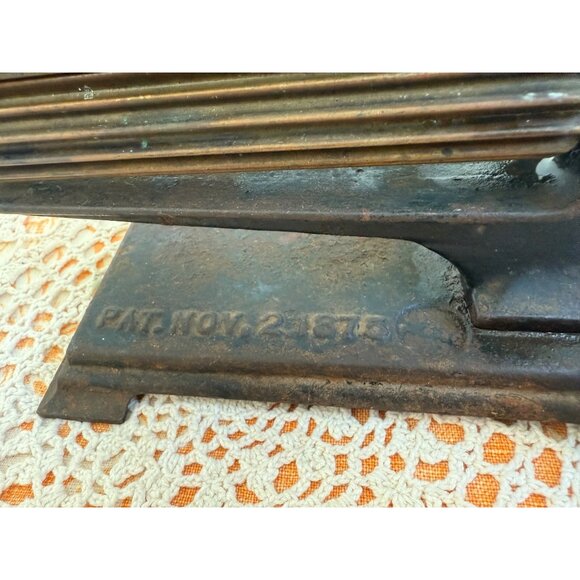 Antique 1800s' Eagle Hand Crank Fluting Iron Pleating Press Primitive - Picture 11 of 13